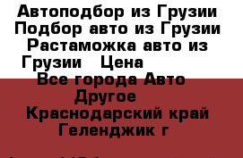 Автоподбор из Грузии.Подбор авто из Грузии.Растаможка авто из Грузии › Цена ­ 25 000 - Все города Авто » Другое   . Краснодарский край,Геленджик г.